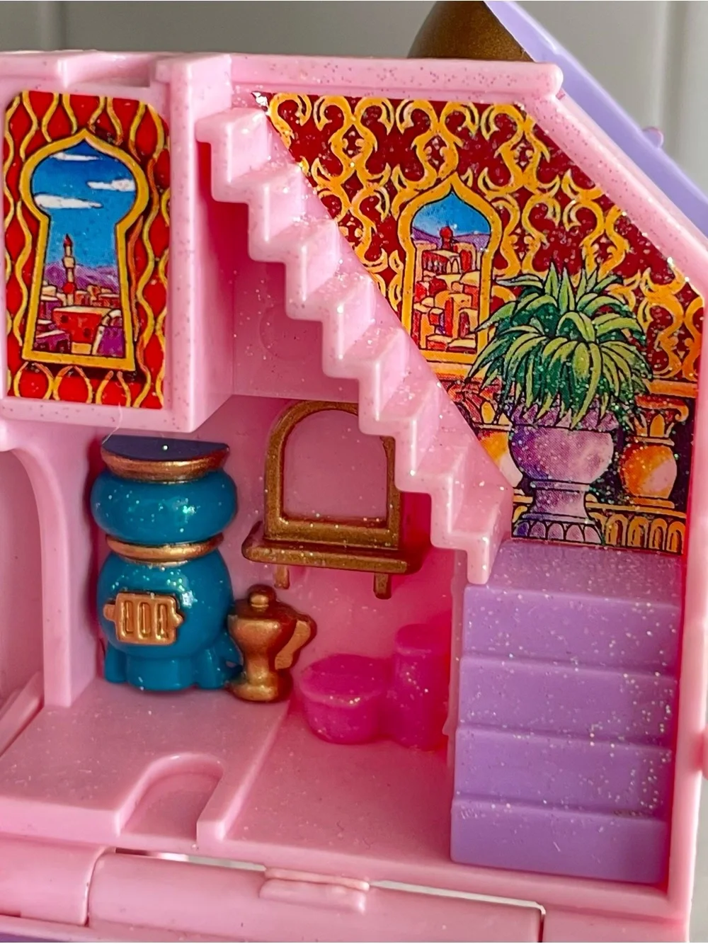 Vintage Disney Polly Pocket Aladdin Jasmine's Royal Palace 1996